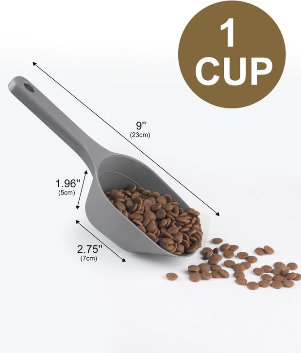 Pet Food Scoop 1 Cup Capacity Lines For 1 2 Cup And 1 Cup Plastic Pet Food Scoop For Dog Puppy And Cat