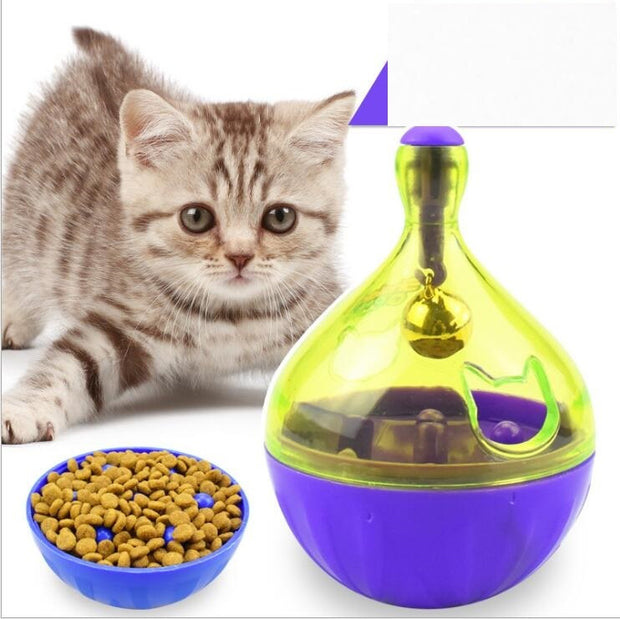 Interactive Cat IQ Treat Ball Toy Smarter Pet Toys Food Ball Food Dispenser For Cats Playing Training