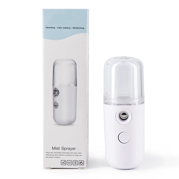 Nano Mist Facial Sprayer Beauty Instrument USB Face Steamer Moisturizing Beauty